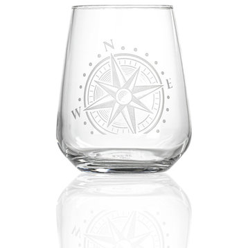 Compass Star Stemless Wine 15.75oz - Set of 4