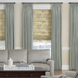 Roman Shades- 3 Day Blinds- Living Room - Roman Shades