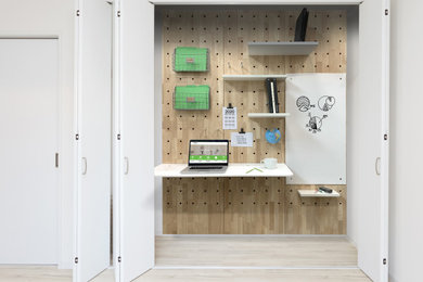 Inspiration for a small contemporary storage and wardrobe in DC Metro.