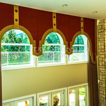 Window treatments with Cornice Boards