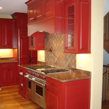 Rustic Red Kitchen