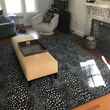 Indigo Deerfield Print - Area Rug