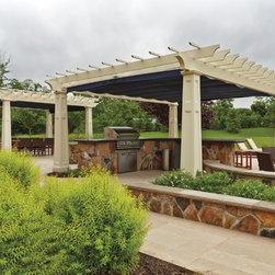 Flat Top Pergola Pair - Pergolas