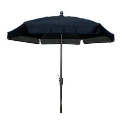 FiberBuilt Umbrellas LLC - FiberBuilt Umbrellas Black Champ Bronze Finsih Aluminium Base Garden Umbrella - Outdoor Umbrellas
