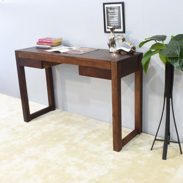 Handmade 100% Mango Wood Knock Down Rectangular Shaped Indoor Study Table