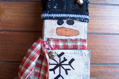 Farmhouse Country Rustic Snowman