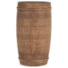 Porta Small Medium Brown Reclaimed Wooden Pot