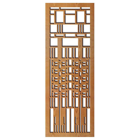 Frank Lloyd Wright Dana Window Wood Art Screen Wall Panel Cherry