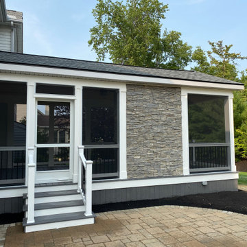 Strongsville Structure with Screens, Gas Fireplace and Re-Furbished patio