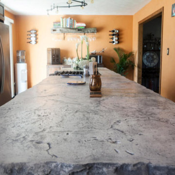 Tuscan Kitchen Concrete Countertop - Poland, OH