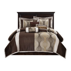 This comforter set provides modern geometric print. 50 most popular king size comforters