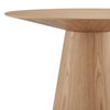 The Garrett Dining Table, 53", Contemporary, Round, Oak