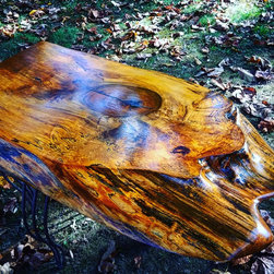 Natural Edge Maple Slab End Table - Coffee And Accent Tables