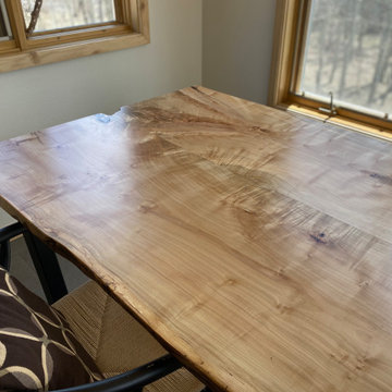 Custom Maple Live Edge Dining Table