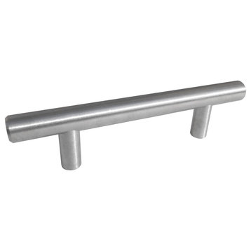 Celeste Bar Pull Cabinet Handle Brushed Nickel Stainless Steel, 2.5"x4"