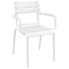 Paris Resin Outdoor Arm Chair White