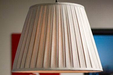 Swag It - Silver Pleated Lamp Shade Hanging Pendant Light