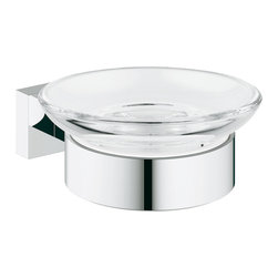 Essentials Cube Soap Dish with Holder - Soap Dishes & Holders