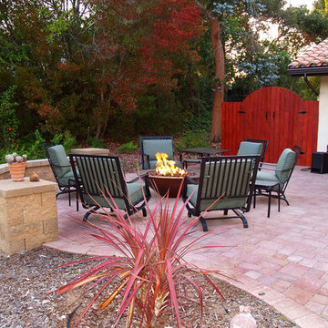 Firepit & Red Pavers Patio, Lompoc CA