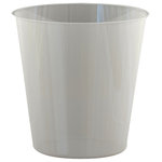 Tatara Group - nu steel Plastic Wastebasket Liner - Prevent messes and clean with ease using the Plastic Wastebasket Liner. This eight-quart plastic liner fits in any corresponding wastebasket and protects the interior from grime and spills.