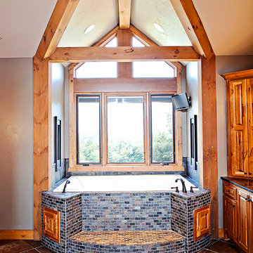 Erin, Wisconsin Project by Wisconsin Log Homes - www.wisconsinloghomes.com