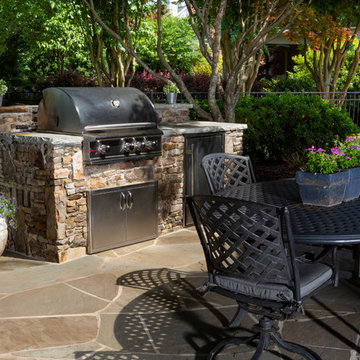 Bluestone Patio and Fireplace