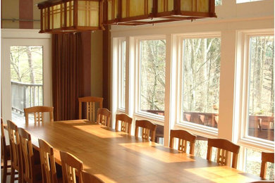 Inspiration for a huge craftsman dining room remodel in Indianapolis