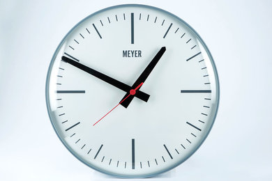 Modern Gray Clock