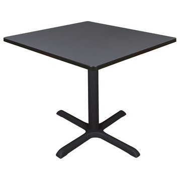 Cain 36" Square Breakroom Table, Gray