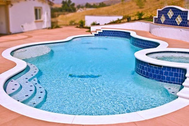 Inspiration for a contemporary pool remodel in Austin