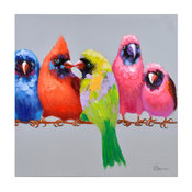 Makardinali 32" Medium Wall Art Grey