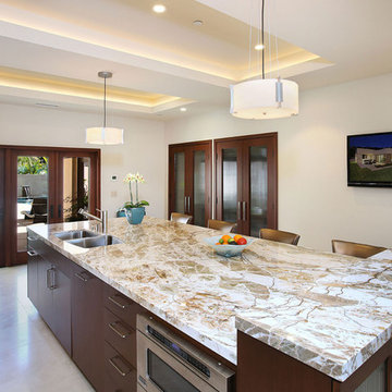 Contemporary Kitchen Remodel Island