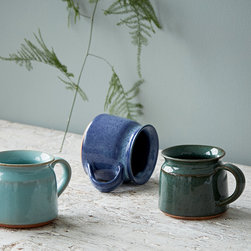 Fair Trade Ocean Earthenware Mugs - Mugs