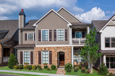 Inspiration for a craftsman exterior home remodel in Atlanta