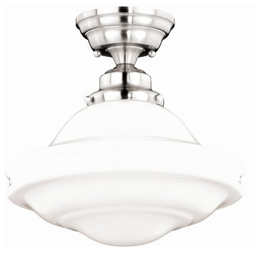 Vaxcel - Huntley 1-Light Semi-Flush Mount in Farmhouse and Schoolhouse Style