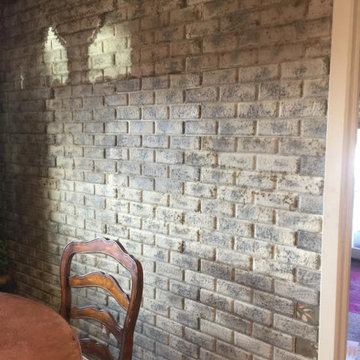 Brick Accent Wall Installation
