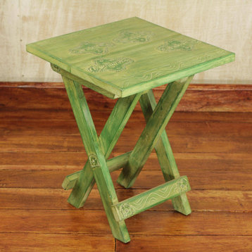 NOVICA Transformation And Wood Folding Table
