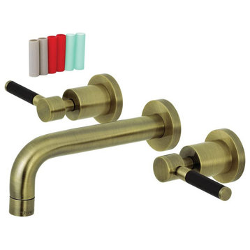 KS8123DKL Concord 2-Handle Wall Mount Bathroom Faucet, Antique Brass
