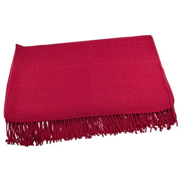 Crimson Passion Throw Blanket, Peru