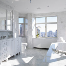 Master bathroom cabinets