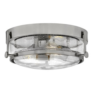 Hinkley Harper 3-Light Small Flush Mount 3640BN-CS, Brushed Nickel ...