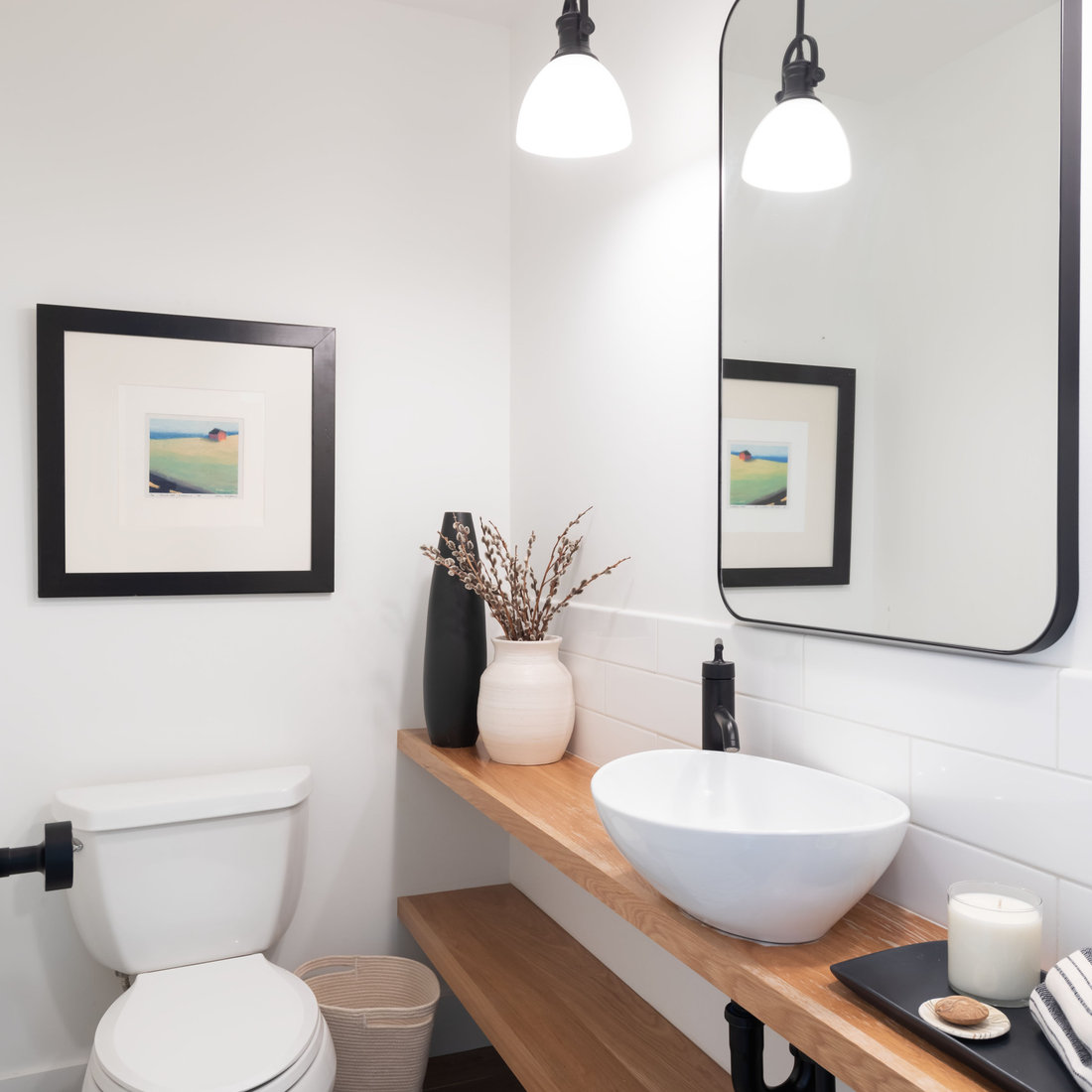 Transitional Powder Room
