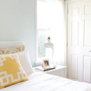 Modern Preppy Master Bedroom on a Budget in Sherman Oaks