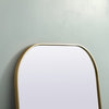 Elegant Decor Metal Frame Arch Full Length Mirror 35X72"