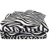 4pc Zebra Stripes Animal Print Bedding Queen Sheet Set