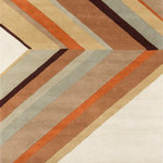 Momeni - Delmar Del-5 Brown Rug, 5'0"x8'0" - Hand-tufted, super-fine, 100% wool rugs provide the perfect medium for The Novogratzes trademark large scale, witty words and phrases, abstract designs and clean lines. Created with bright bold colors, pastels and retro inspired colors.
