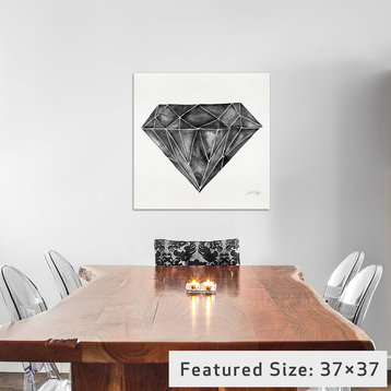 "Black Diamond" Print by Cat Coquillette, 26"x26"x1.5"