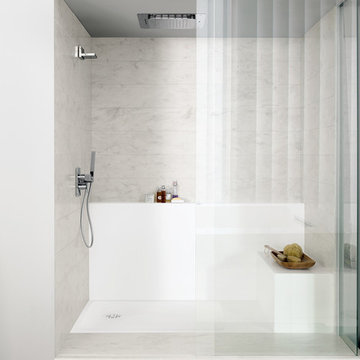 Corian® Rain Cloud and Corian® Designer White