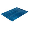 Fine Vibrance, One-of-a-Kind Hand-Knotted Area Rug Blue, 9'1"x12'3"