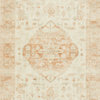 Loloi II Rosette Ivory / Terracotta Plush Area Rug , 2'-6" X 9'-9"